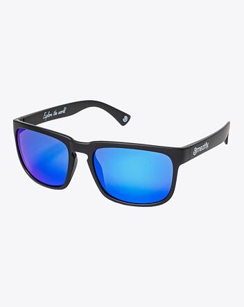 Sluneční polarizační brýle Meatfly Gammy, Black Matt/Blue